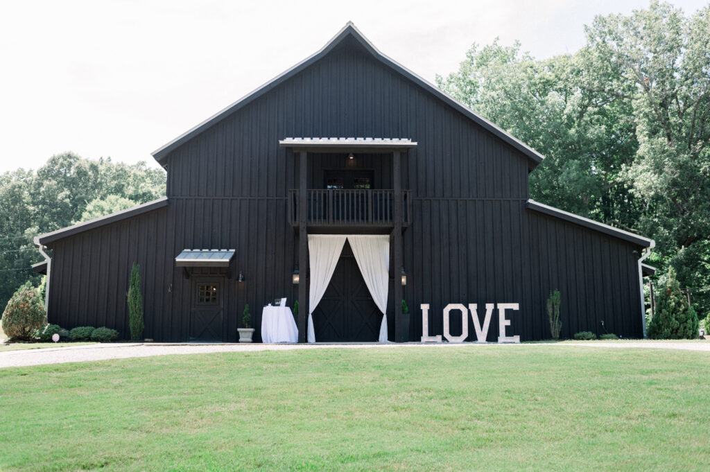 exterior view of The Silos Wedding Venue in Bono, Arkansas